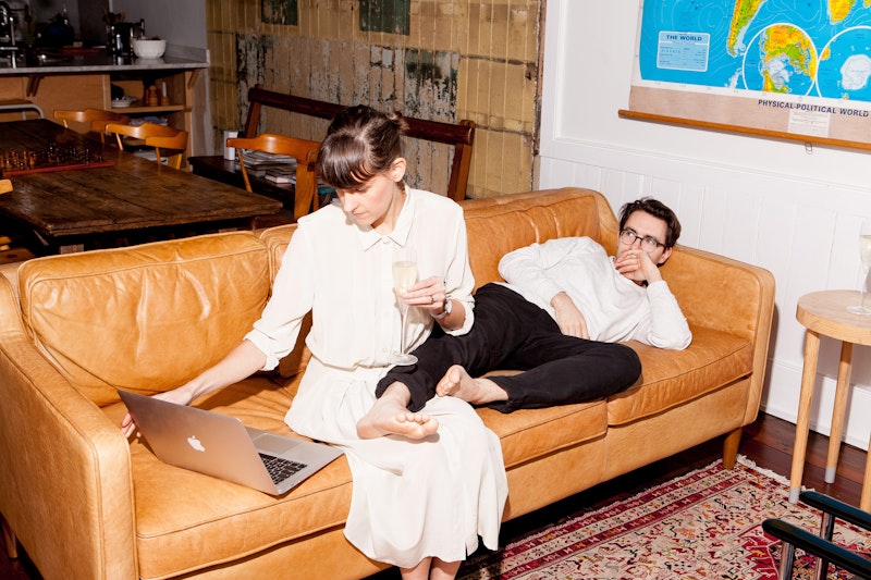 Helen Rice and Josh Nissenboim in their home