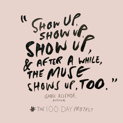 #The100DayProject pledge image